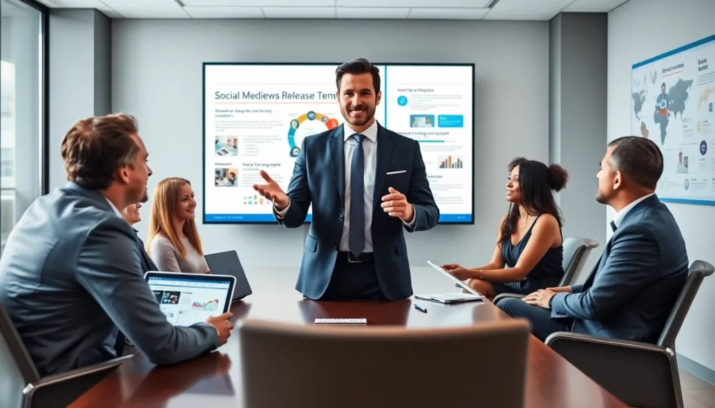 social media news release