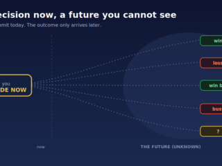 A risk decision is a bet placed now on a future that has not happened yet.
