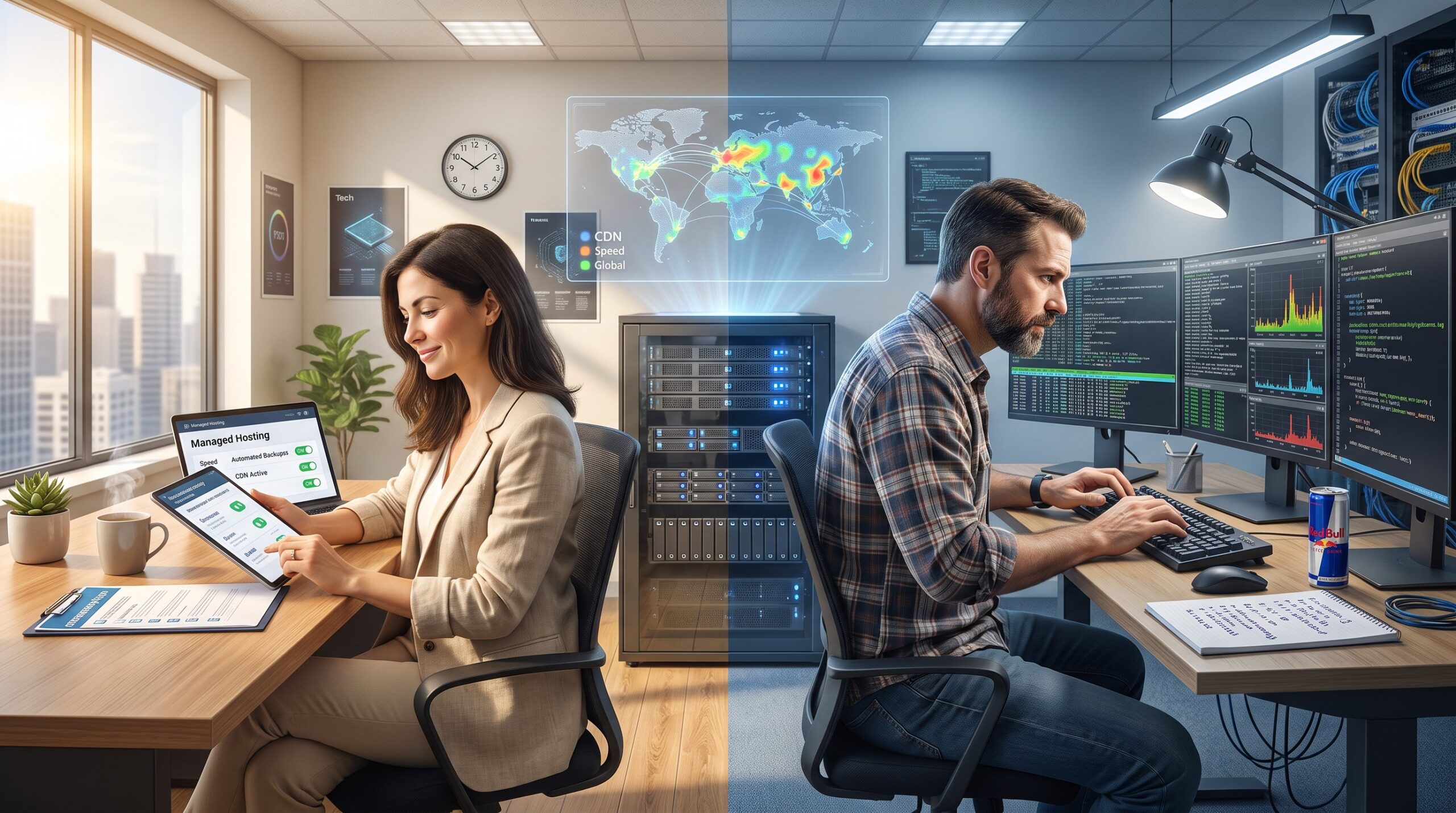 Managed vs. Unmanaged Web Hosting